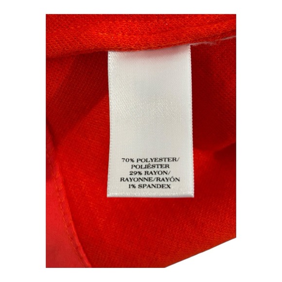 Ann Taylor Outfit Womens 12 Orange Textured Top &‎ Skirt Set Midi Length Split - Picture 14 of 15